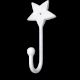 Handcrafted Black Metal Star Wall Hook Minimal Utility
